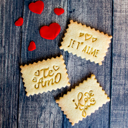 Coffret biscuits Personnalisable aux 3 saveurs - Amour